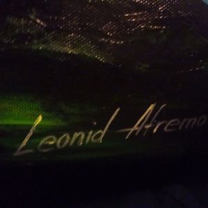 Leonid Afremov painting on canvas